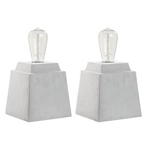 Safavieh Concrete Table Lamp 2-piece Set