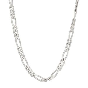 Men's 'Sterling Silver Figaro Chain Necklace - 24 in.