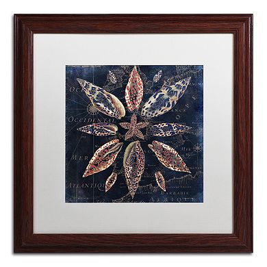 Trademark Fine Art Maritime Blues VII Framed Wall Art