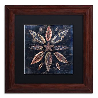 Trademark Fine Art Maritime Blues VII Framed Wall Art