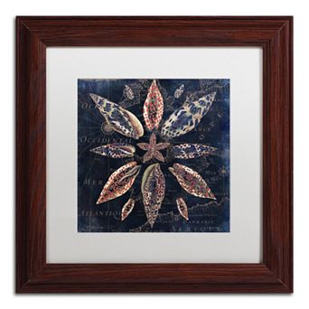 Trademark Fine Art Maritime Blues VII Framed Wall Art