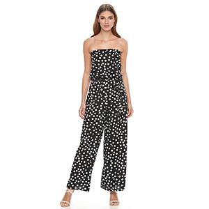 Women's MSK Polka-Dot Jumpsuit