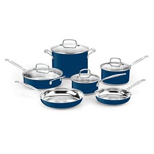 Cuisinart Chef's Classic Color Series 10-pc. Stainless Steel Cookware Set