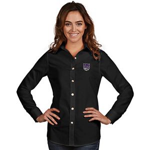 Women's Antigua Sacramento Kings Dynasty Button-Down Shirt