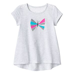 Toddler Girl Jumping Beans® Glitter Graphic High-Low Hem Tee