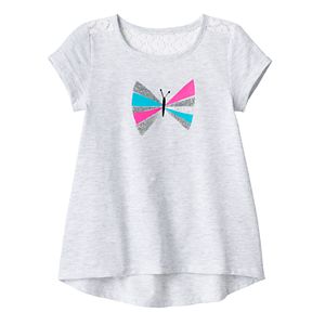 Toddler Girl Jumping Beans庐 Glitter Graphic High-Low Hem Tee