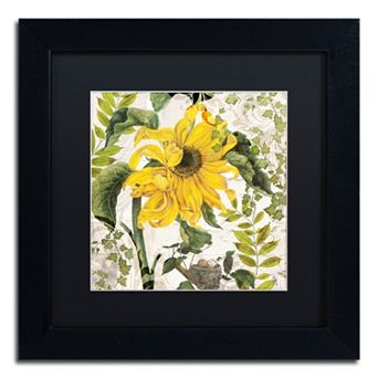 Trademark Fine Art Carina II Black Framed Wall Art