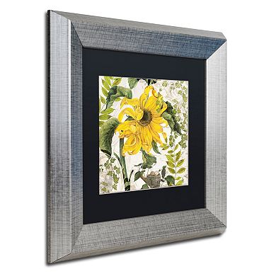 Trademark Fine Art Carina II Silver Finish Framed Wall Art