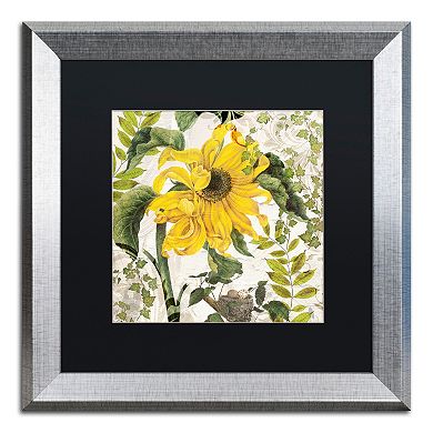 Trademark Fine Art Carina II Silver Finish Framed Wall Art