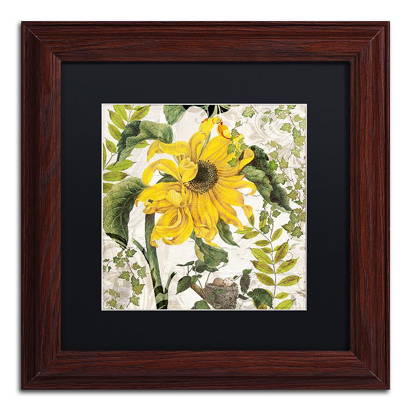 Trademark Fine Art Carina II Framed Wall Art, Black, 11X11
