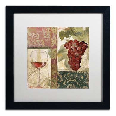 Trademark Fine Art Sofia I Black Framed Wall Art