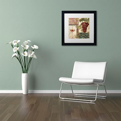 Trademark Fine Art Sofia I Black Framed Wall Art