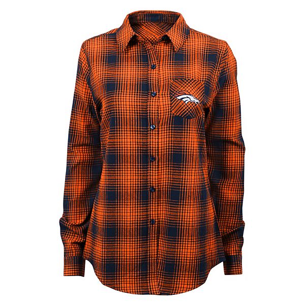 Juniors' Denver Broncos Dream Plaid Shirt