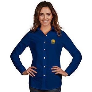 Women's Antigua Golden State Warriors Dynasty Button-Down Shirt