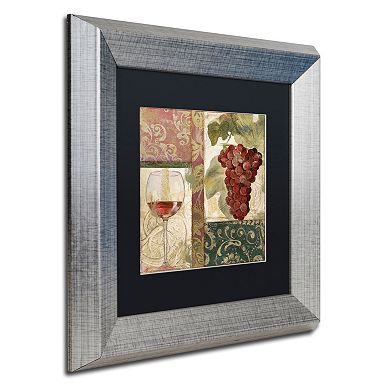 Trademark Fine Art Sofia I Silver Finish Framed Wall Art