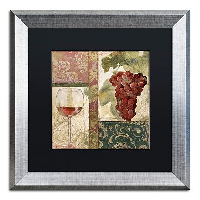 Trademark Fine Art Sofia I Silver Finish Framed Wall Art