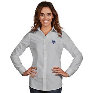 Women's Antigua Charlotte Hornets Dynasty Button-Down Shirt
