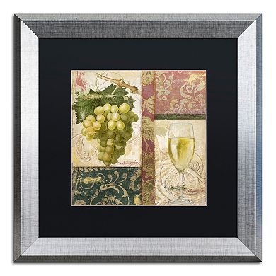 Trademark Fine Art Sofia II Silver Finish Framed Wall Art