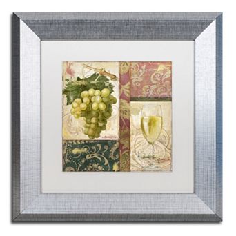 Trademark Fine Art Sofia II Silver Finish Framed Wall Art