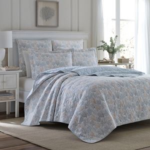 Laura Ashley Lifestyles Coral Sea Quilt Set