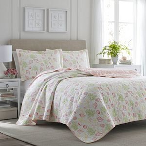 Laura Ashley Lifestyles Harmony Coast Quilt Set