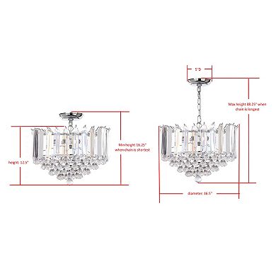Safavieh Hampton 2-Light Tiered Chandelier