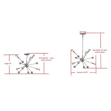 Safavieh Sputnik 6-Light Pendant Lamp