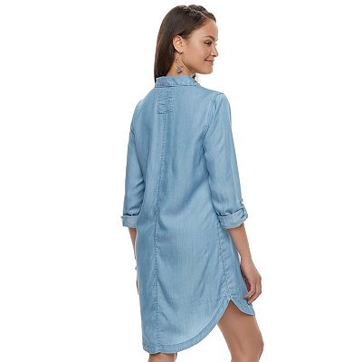 Juniors chambray dress best sale