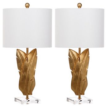 Safavieh Aerin Gold Finish Table Lamp 2 pc Set
