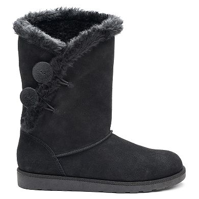SO® Image Women's Suede Mid-Calf Boots