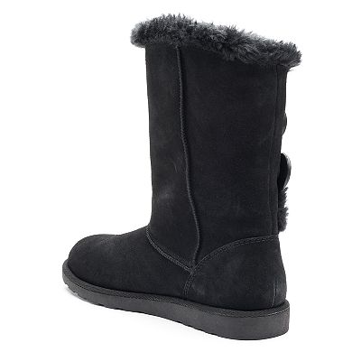 SO® Image Women's Suede Mid-Calf Boots