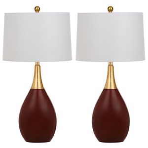 Safavieh Medallion Table Lamp 2-piece Set