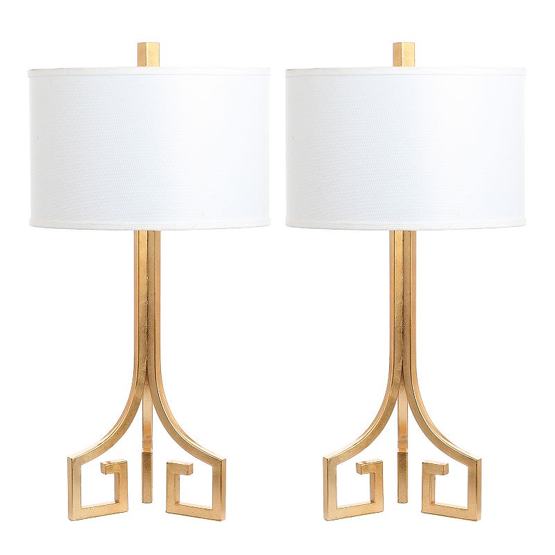 Safavieh Arabelle Hardback 27.5 in. H Metallic Table Lamp  Set of 2