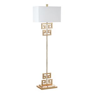 Safavieh Greek Key Gold Finish Floor Lamp