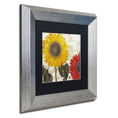 Trademark Fine Art Sundresses I Silver Finish Framed Wall Art