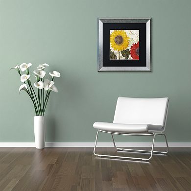 Trademark Fine Art Sundresses I Silver Finish Framed Wall Art