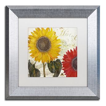 Trademark Fine Art Sundresses I Silver Finish Framed Wall Art