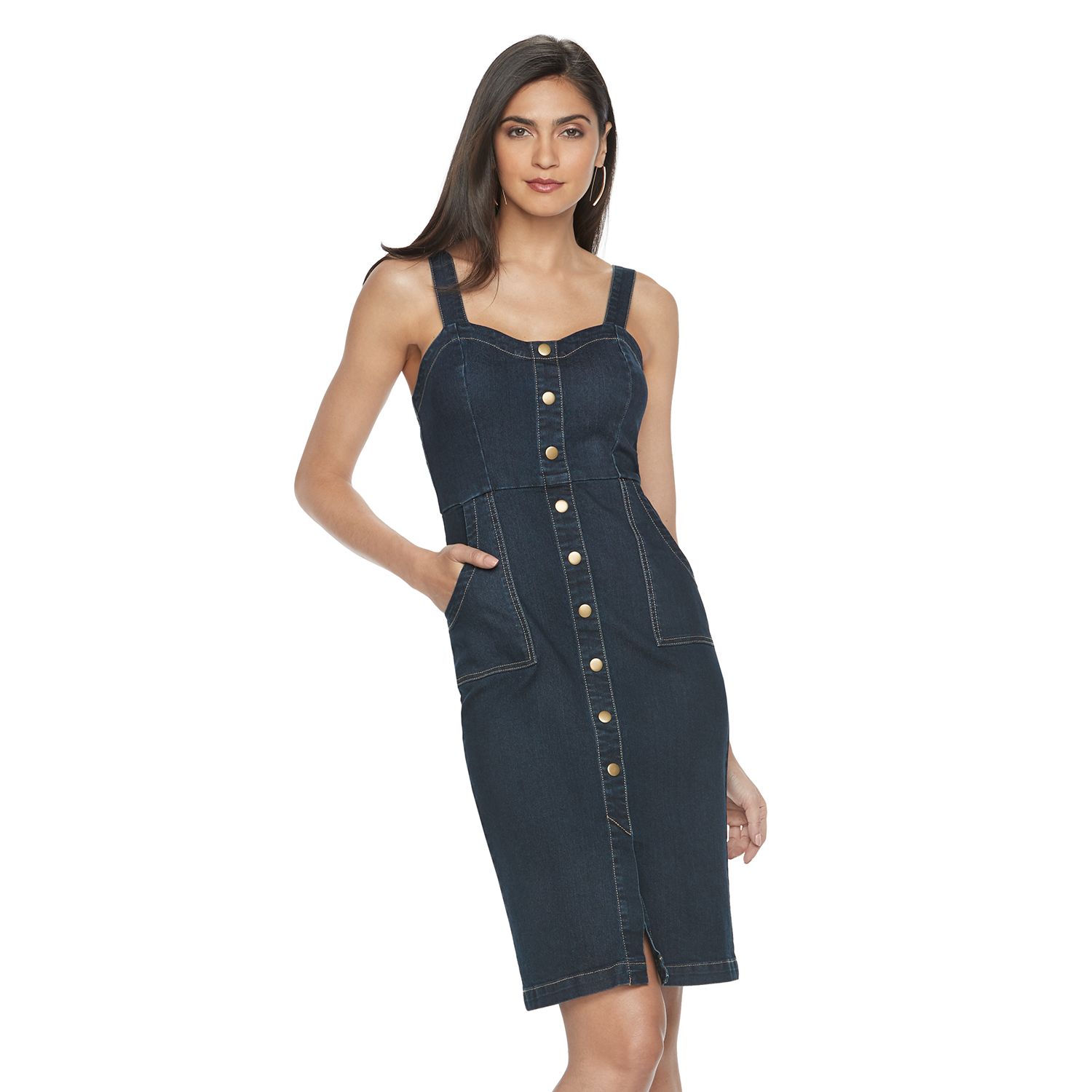 kohls denim dress