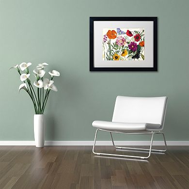 Trademark Fine Art Printemps I Black Framed Wall Art
