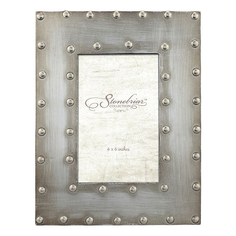 Stonebriar Collection Industrial 4 x 6 Frame, Silver, 4X6