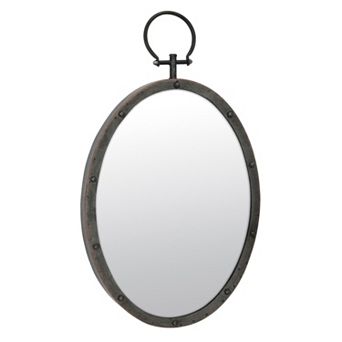 Stonebriar Collection Oval Metal Wall Mirror