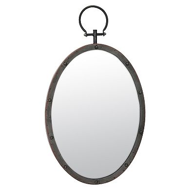 Stonebriar Collection Oval Metal Wall Mirror