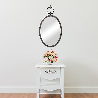 Stonebriar Collection Oval Metal Wall Mirror