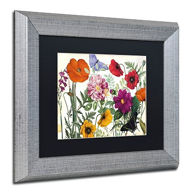 Trademark Fine Art Printemps I Silver Finish Framed Wall Art