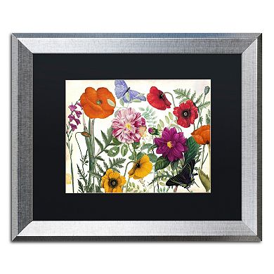 Trademark Fine Art Printemps I Silver Finish Framed Wall Art