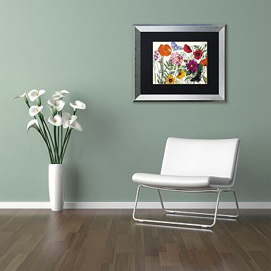 Trademark Fine Art Printemps I Silver Finish Framed Wall Art
