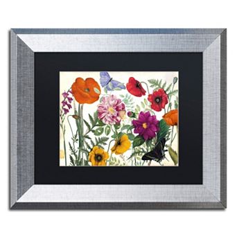 Trademark Fine Art Printemps I Silver Finish Framed Wall Art