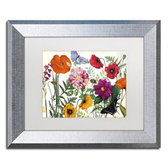 Trademark Fine Art Printemps I Silver Finish Framed Wall Art