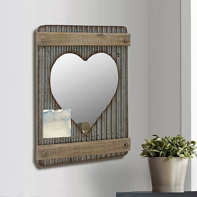 Stonebriar Collection Photo Clip Heart Wall Mirror