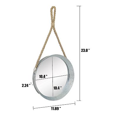 Stonebriar Collection Galvanized Metal Wall Mirror